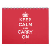 Keep Calm and Carry On カレンダー (カバー)