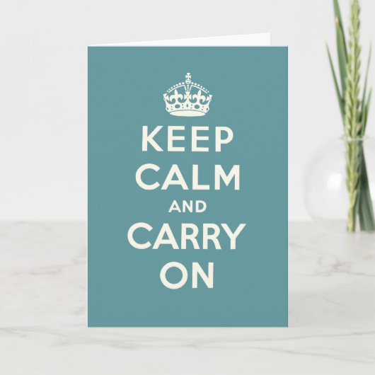 Keep Calm and Carry On カード (正面)