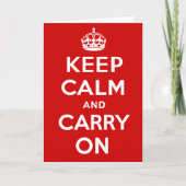 Keep Calm and Carry On カード (正面)