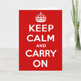 Keep Calm and Carry On カード