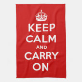 Keep Calm and Carry On キッチンタオル (縦)