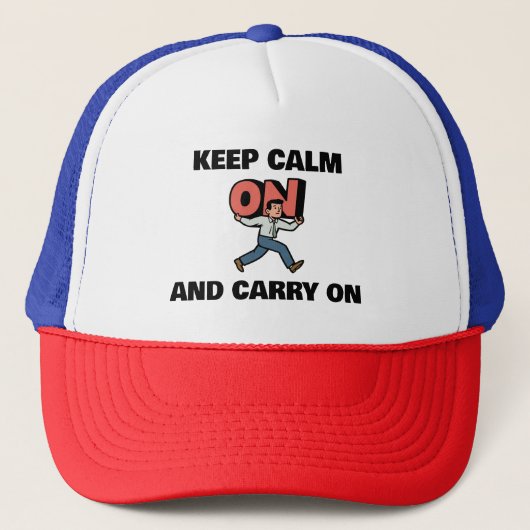 Keep Calm and Carry On キャップ (正面)