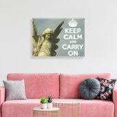 Keep Calm and Carry On キャンバスプリント (インサイチュ (リビング))