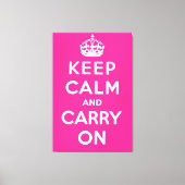 Keep Calm and Carry On キャンバスプリント (正面)