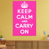 Keep Calm and Carry On キャンバスプリント (インサイチュ (リビング))