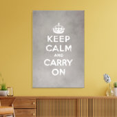 Keep Calm and Carry On キャンバスプリント (インサイチュ (リビング))