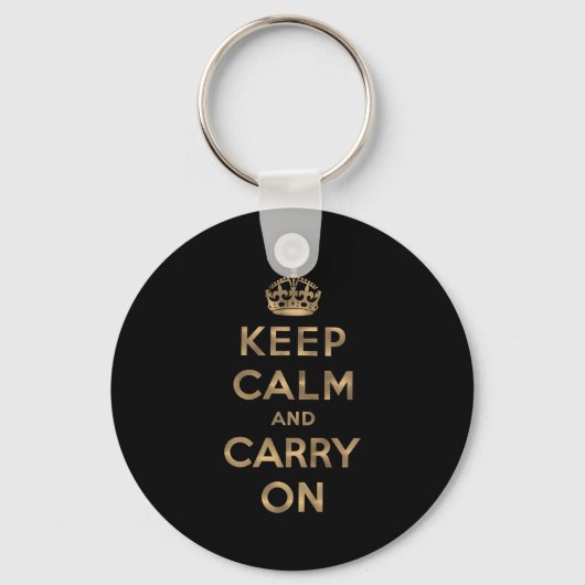 Keep Calm and Carry On キーホルダー (正面)