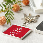 Keep Calm and Carry On キーホルダー (側面)