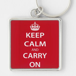 Keep Calm and Carry On キーホルダー