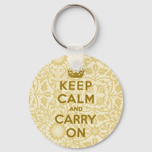 Keep Calm and Carry On キーホルダー (正面)