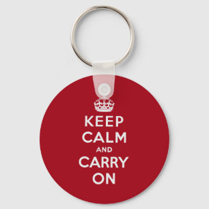 Keep Calm and Carry On キーホルダー