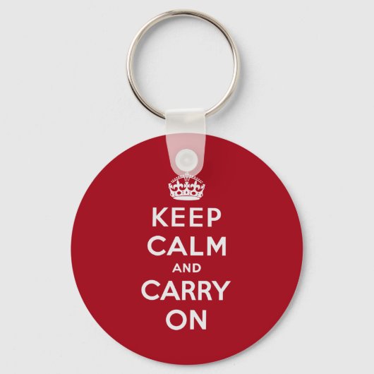 Keep Calm and Carry On キーホルダー (正面)