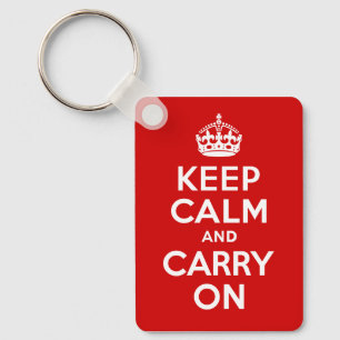 Keep Calm and Carry On キーホルダー