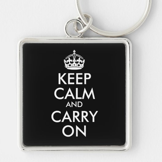 Keep Calm and Carry On キーホルダー (正面)