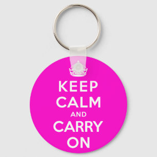 Keep Calm and Carry On キーホルダー