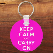 Keep Calm and Carry On キーホルダー (正面)