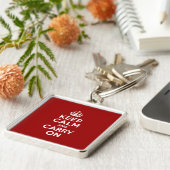 Keep Calm and Carry On キーホルダー (側面)