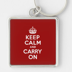 Keep Calm and Carry On キーホルダー