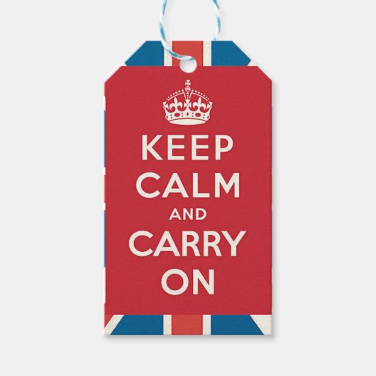 Keep Calm and Carry On ギフトタグ (正面)