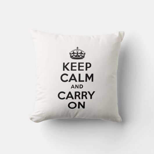 Keep Calm and Carry On クッション (正面)
