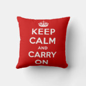 Keep Calm and Carry On クッション (裏面)