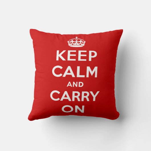 Keep Calm and Carry On クッション (裏面)