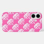 「Keep Calm and Carry On」クラウン ホワイト on ピンク Case-Mate iPhoneケース (裏面 (横))
