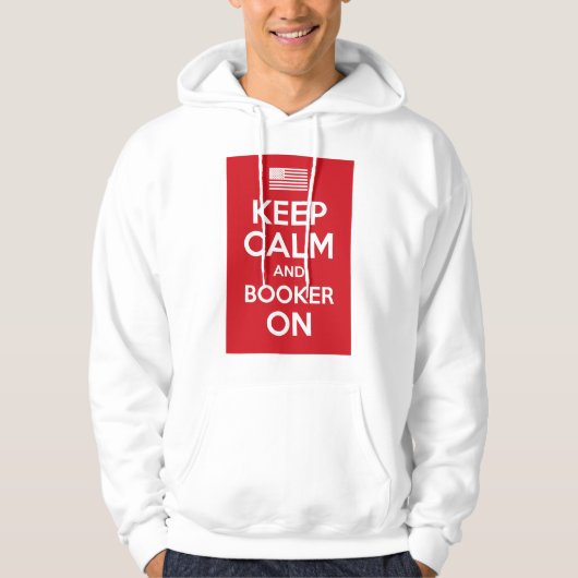 KEEP CALM AND CARRY ON、コリー・ブッカー、民主党 パーカ (正面)