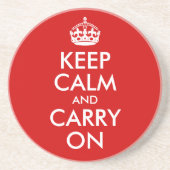 Keep Calm and Carry On コースター (正面)