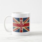 Keep Calm and Carry On コーヒーマグカップ (左)