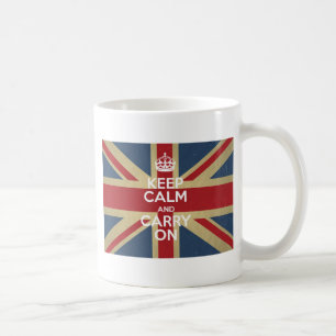 Keep Calm and Carry On コーヒーマグカップ