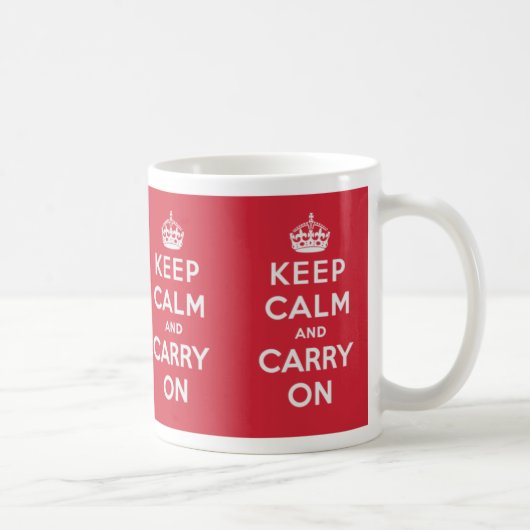 Keep Calm and Carry On コーヒーマグカップ (右)