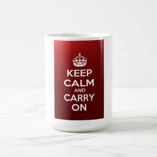 Keep Calm and Carry On コーヒーマグカップ (中央)