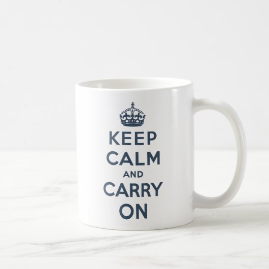 Keep Calm and Carry On コーヒーマグカップ (右)