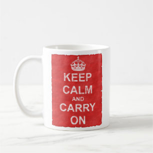 Keep Calm and Carry On コーヒーマグカップ