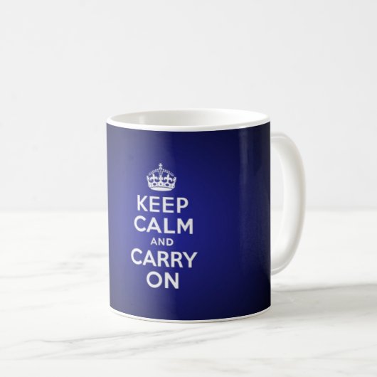 Keep calm and carry on コーヒーマグカップ (正面右)