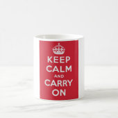 Keep Calm and Carry On コーヒーマグカップ (中央)