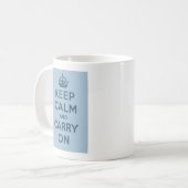 Keep Calm and Carry On コーヒーマグカップ (正面左)