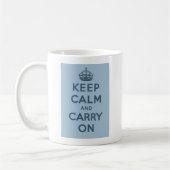 Keep Calm and Carry On コーヒーマグカップ (左)