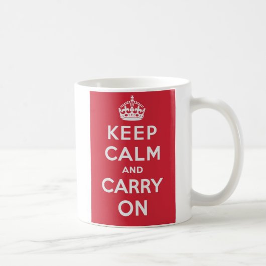 Keep Calm and Carry On コーヒーマグカップ (右)