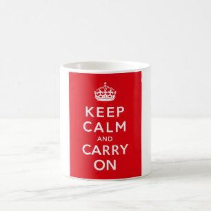 Keep Calm and Carry On コーヒーマグカップ
