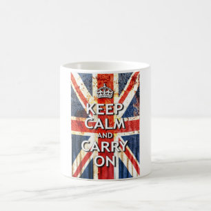 Keep Calm and Carry On コーヒーマグカップ