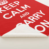 Keep Calm and Carry On シェルパブランケット (3/4)