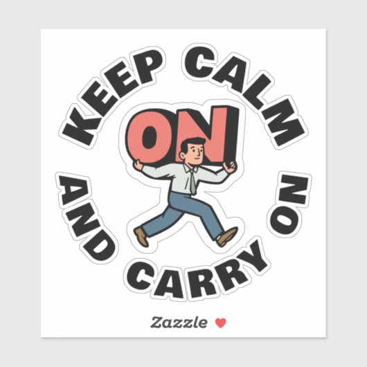 Keep Calm and Carry On シール (シート)
