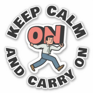 Keep Calm and Carry On シール
