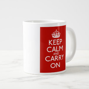 Keep Calm and Carry On ジャンボコーヒーマグカップ