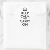 Keep Calm and Carry On ステッカー (バッグ)