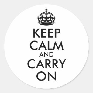 Keep Calm and Carry On ステッカー