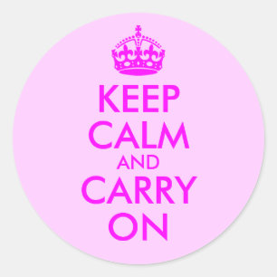 Keep Calm and Carry On ステッカー