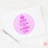 Keep Calm and Carry On ステッカー (封筒)